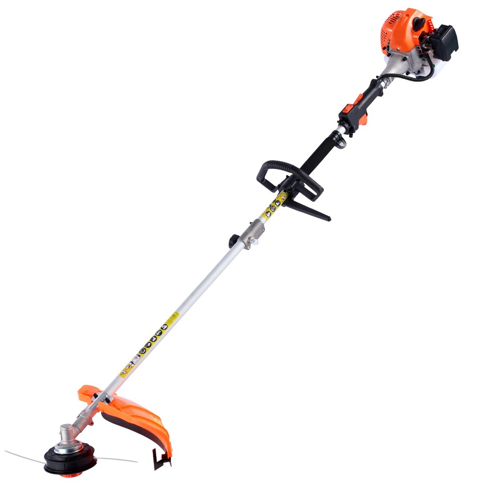 26cc Gas Hedge Trimmer, 7-in-1 Multi-Function w/ Pole Saw, Brus…