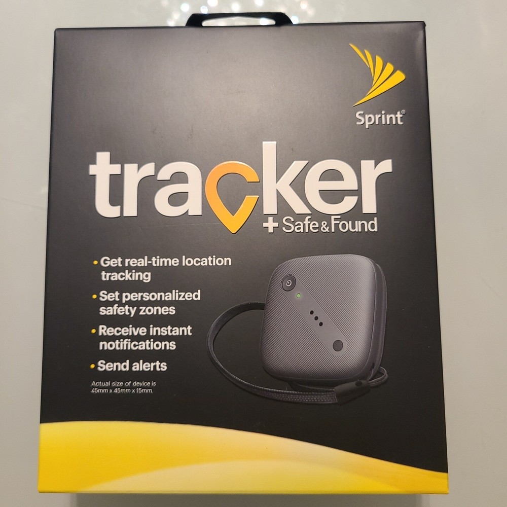 NEW Sprint Tracker Safe & Found GPS Tracker Apple Android Compatible