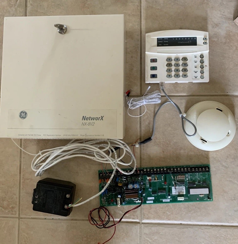 Interlogix GE Security NetworX NX-8 v2 Alarm Control Panel Board & Enclosure