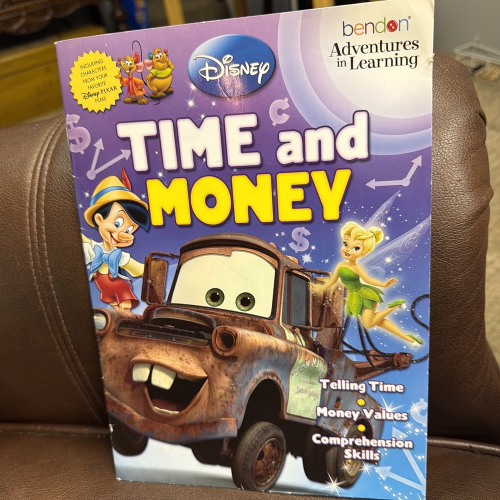 Disney TIME AND MONEY 2012 Adventures In Learning Paperback Workbook