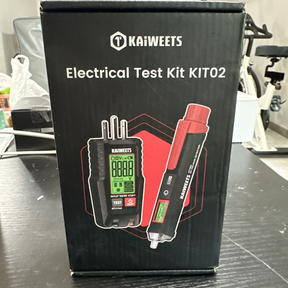 KAIWEETS Electrical Test Kit, Non-Contact Voltage Tester KIT02