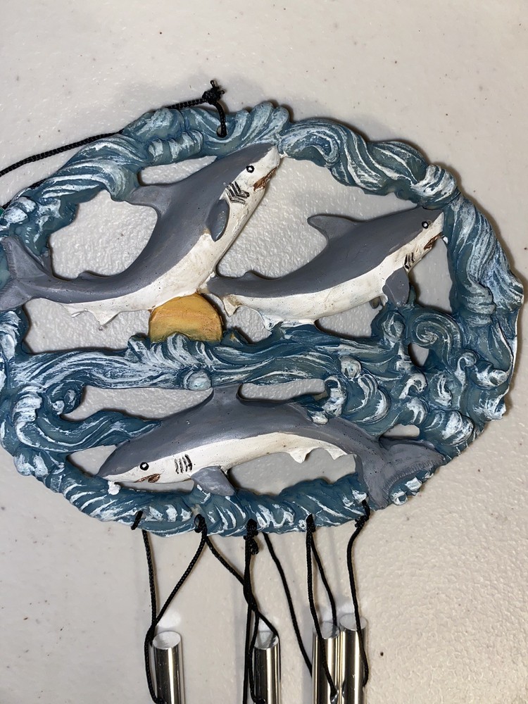 Resin shark Wind Chime Chimes