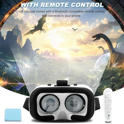 V5 VR Headset for Phone,3D Glasses Headset Helmets Virtual Reality Headset