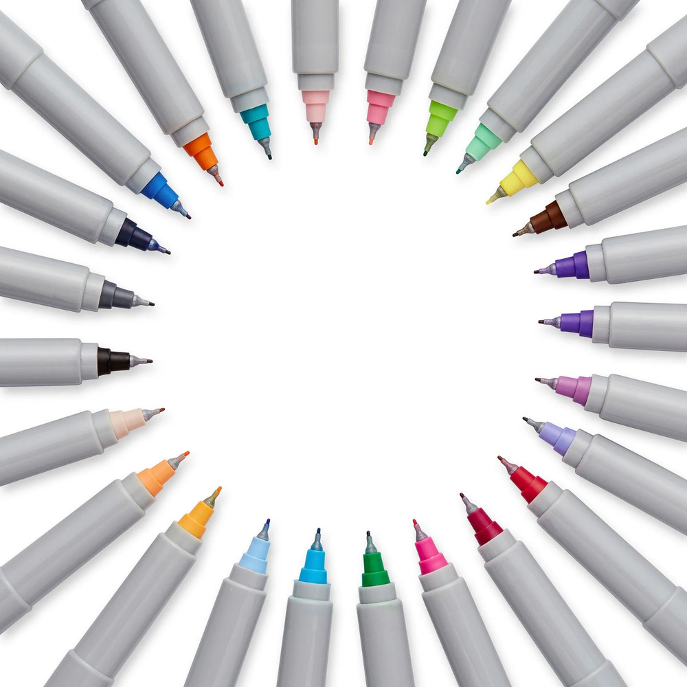 2 Pack Sharpie Permanent Markers 24 Count Ultra Fine Point Assorted