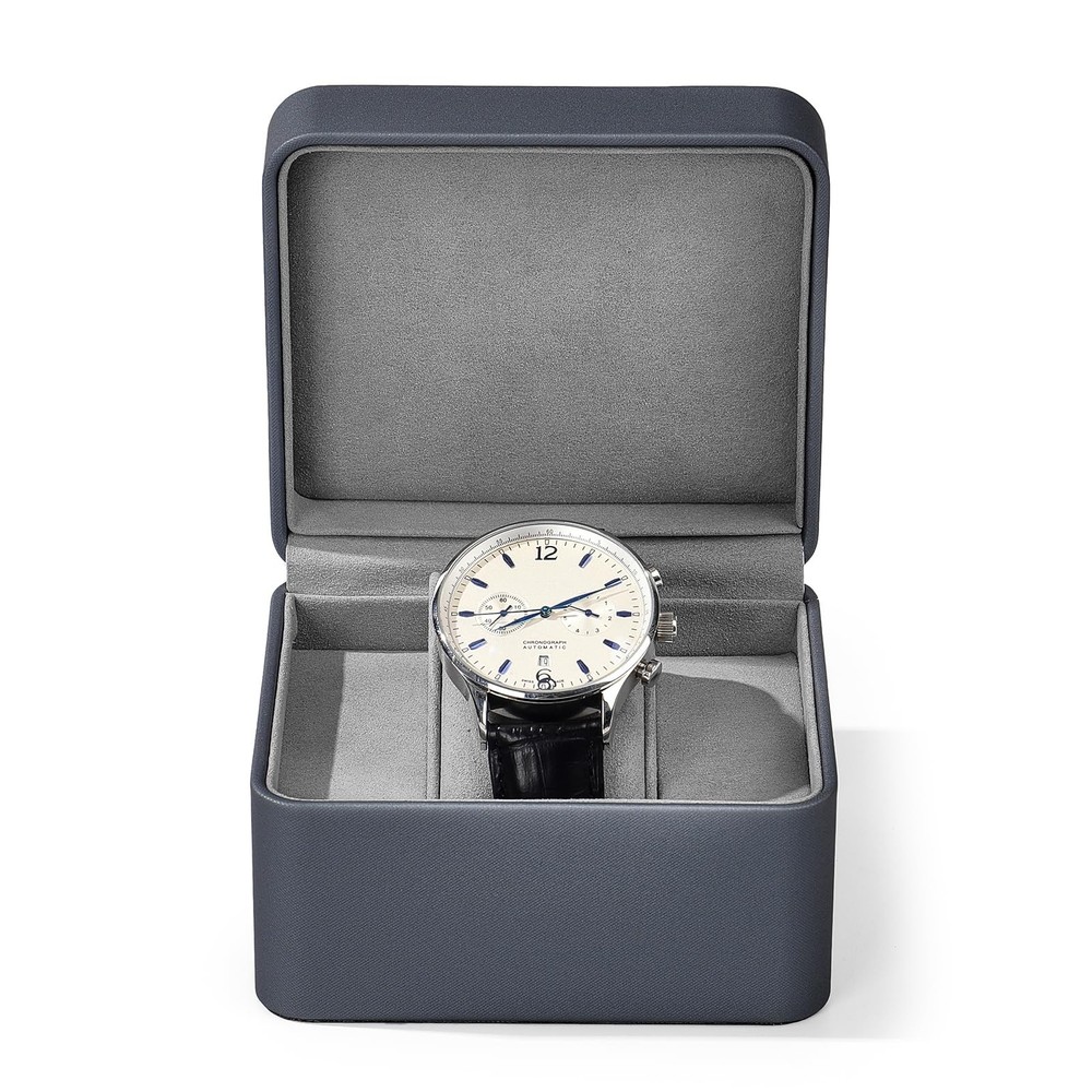 Single Watch Box - Premium PU Leather Gift Case with Removable Pillow, Luxury...