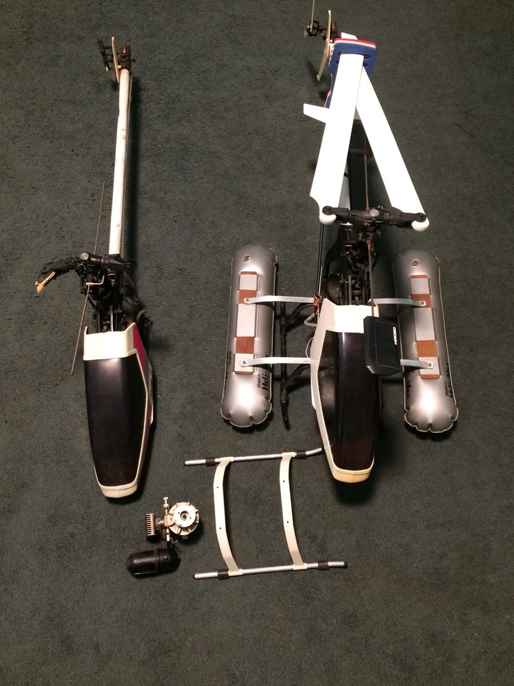 2 hirobo shuttle z helicopters