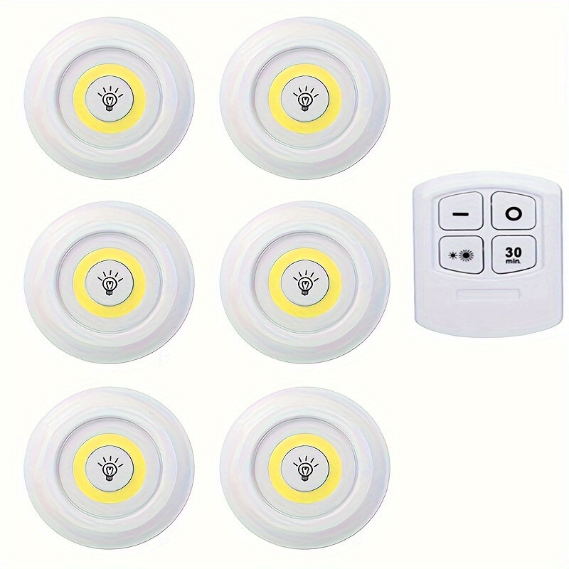 Under Cabinet Lighting: 24Pack Wireless LED Puck Lights with Remote