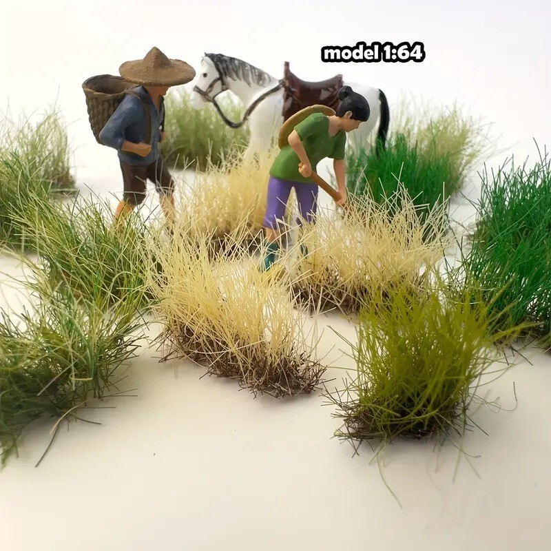 16MM Handmade DIY model grass Static Bundle artificial Mini Plant for Diorama