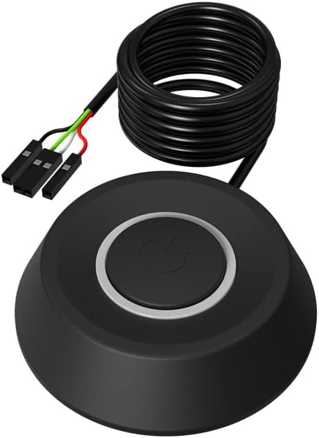 DKE PC Power Button Desktop Computer Case Switch On Off HDD Push...