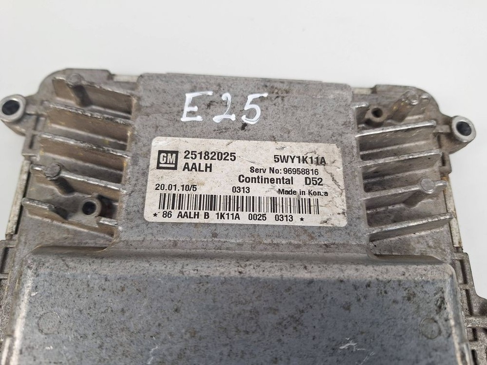 Chevrolet Spark 2011 Engine ECU/Module 25182025kw BVV431