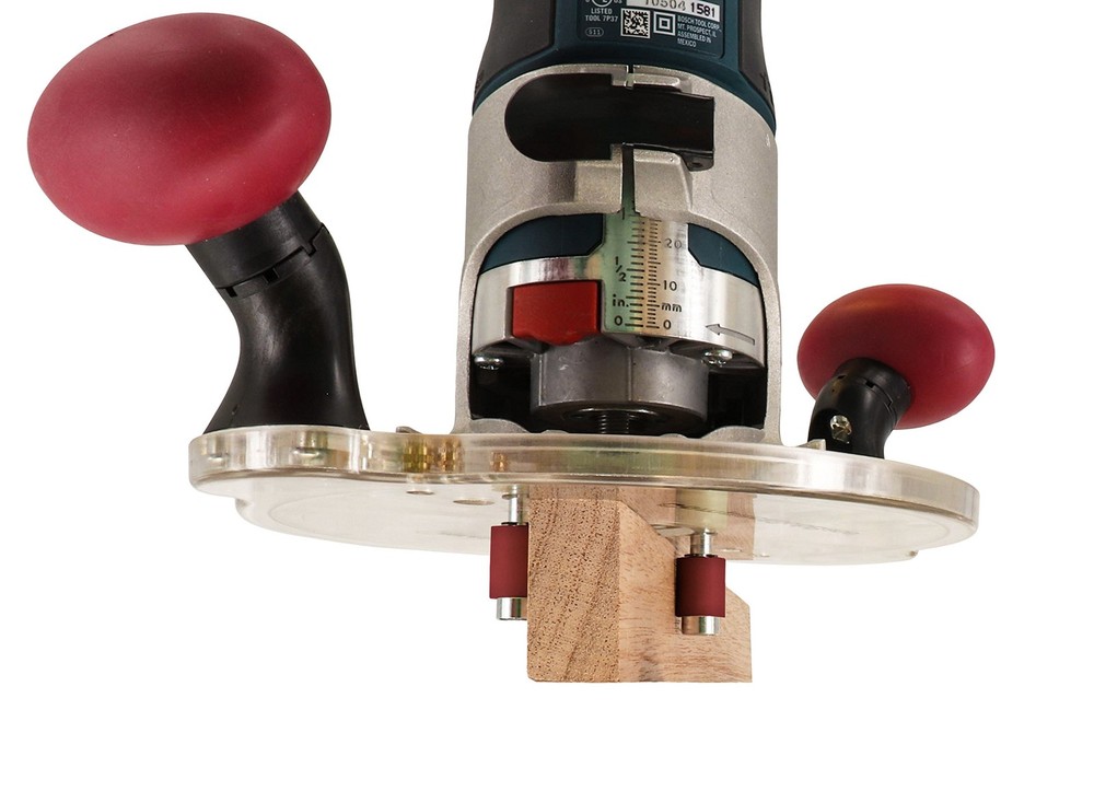 Milescraft 1225 CompactSubBase Adjustable Universal Router Base Plate with Rot