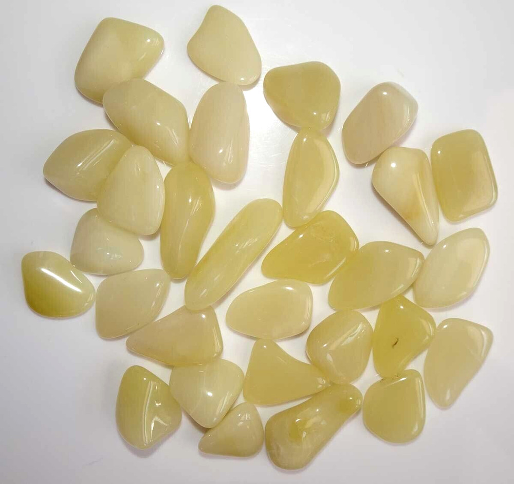 Yellow Opal -3 Ounces Tumbled Stones  rt431b