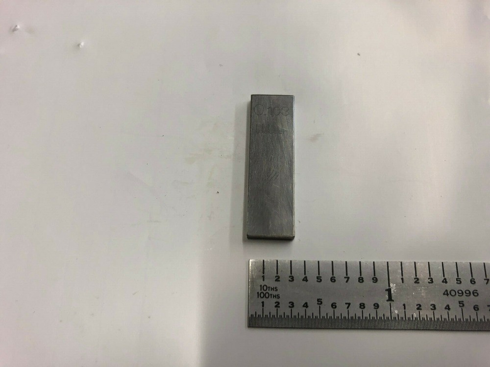 0.103 Webber Starrett Rectangular Steel Gage Gauge Block.