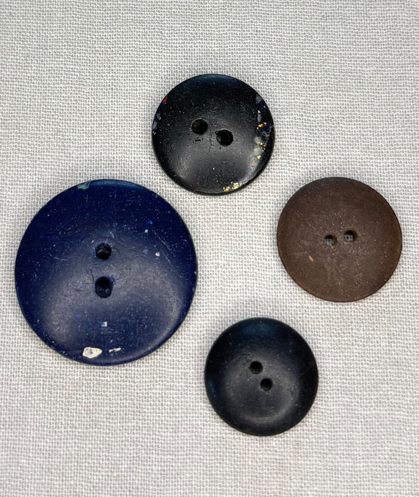Lot of 4 Antique Composition Buttons