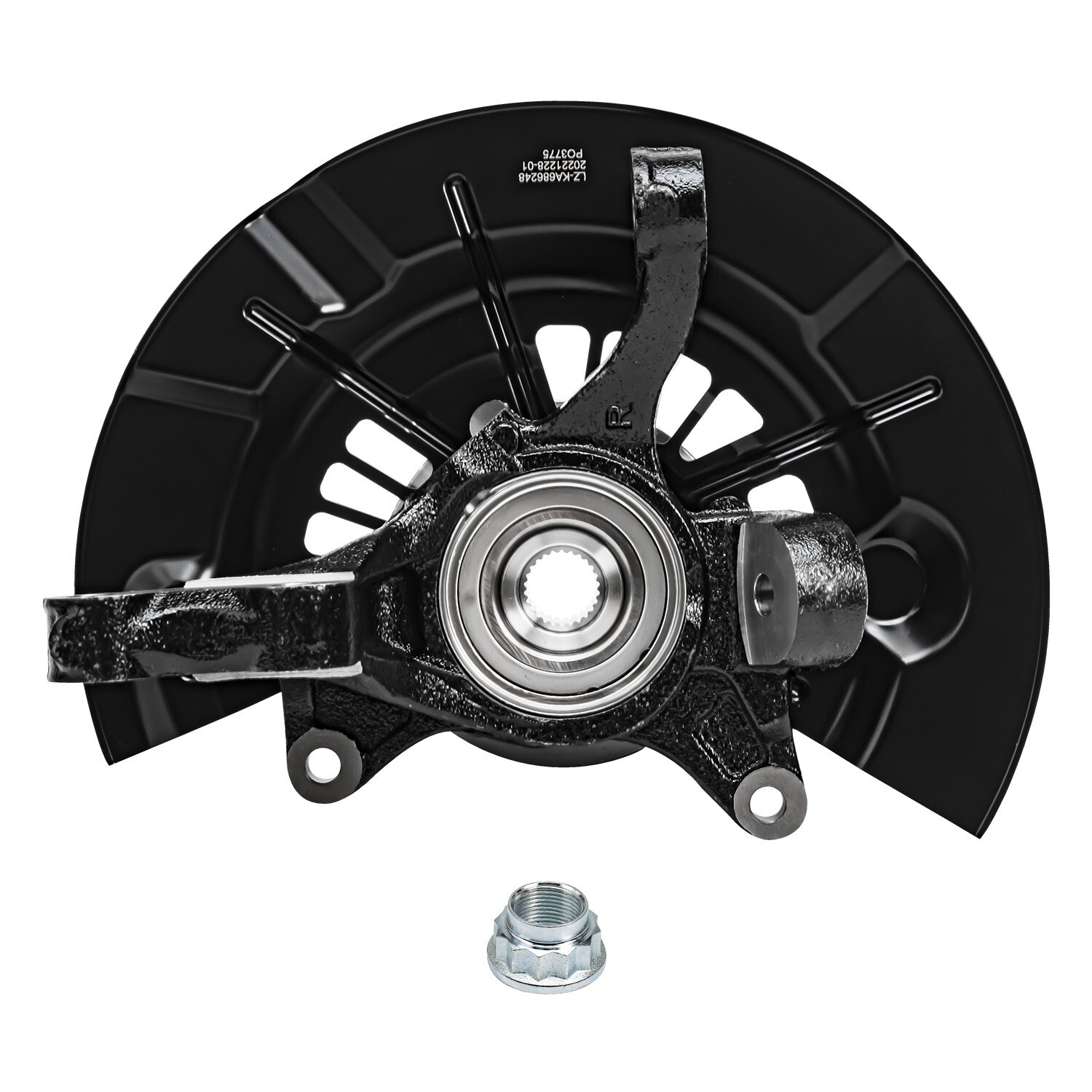 Front Steering Knuckles & Wheel Hub Bearings Set for 2012-2017 Toyota Camry 2.5L