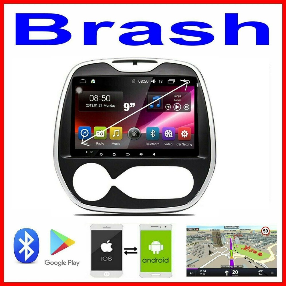 RENAULT CAPTUR 2014-2016 GPS APPLE CARPLAY ANDROID AUTO ODB DAB+ TPMS DVR CAMERA