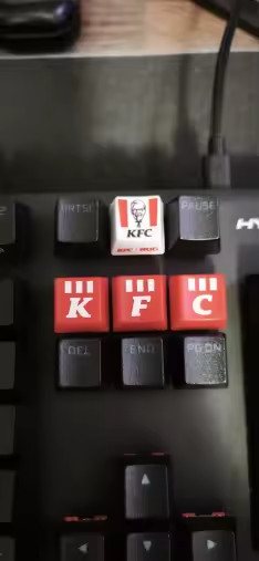 2025 KFC ROG Keyboard KeyCap Replace Completed Set 6 PCS NIP