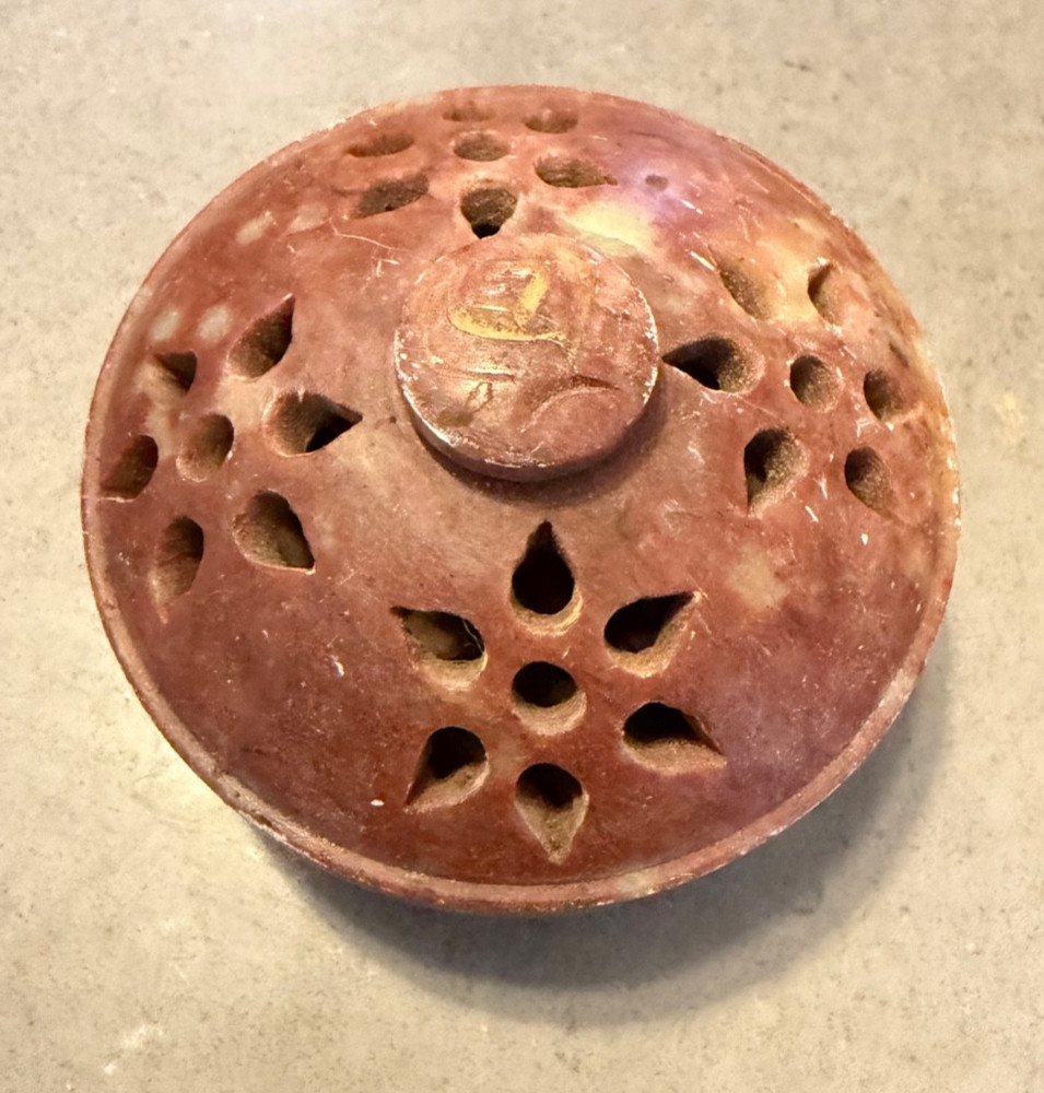 Soapstone Incense Burner w/Lid