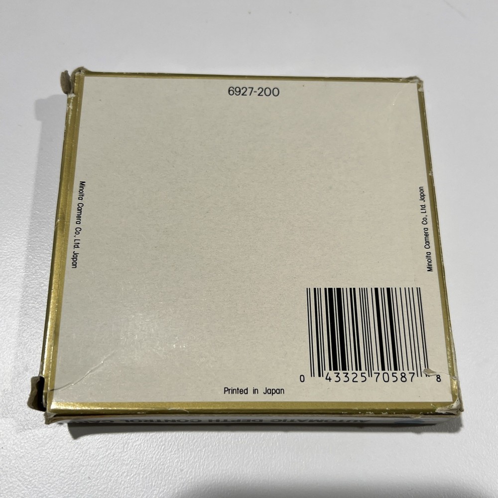 Minolta Automatic Depth Control Card - OVP + Case Original Box Manual EUC