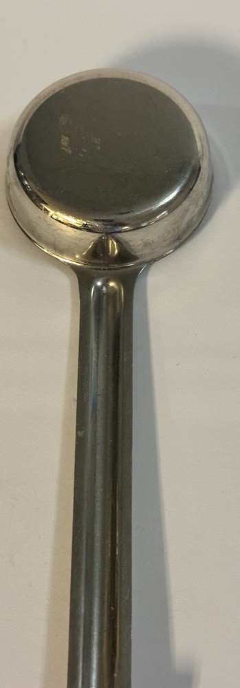 Winco Serving Spoon Red Plastic Handle India Stainless 2oz 59ml 13.5" Portion