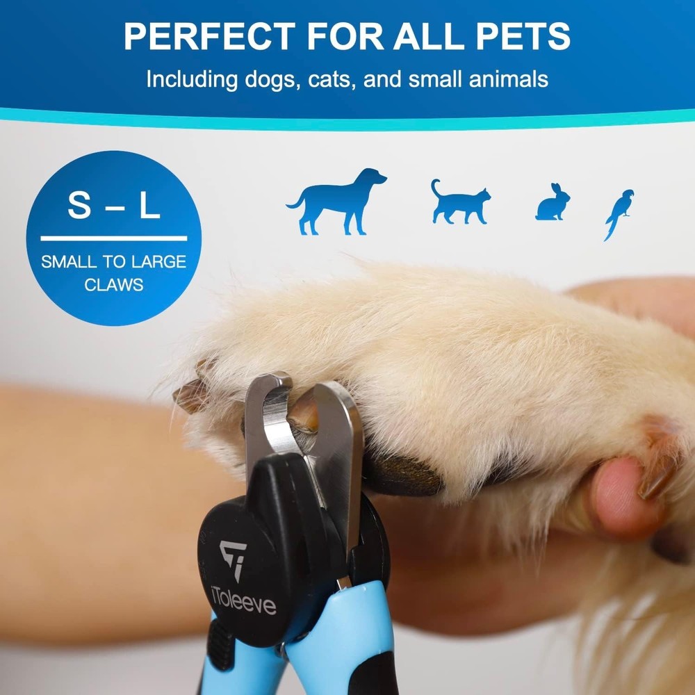 Extra Sharp LED Dog Nail Clipper for Thick Nails - Safe & Easy Grooming