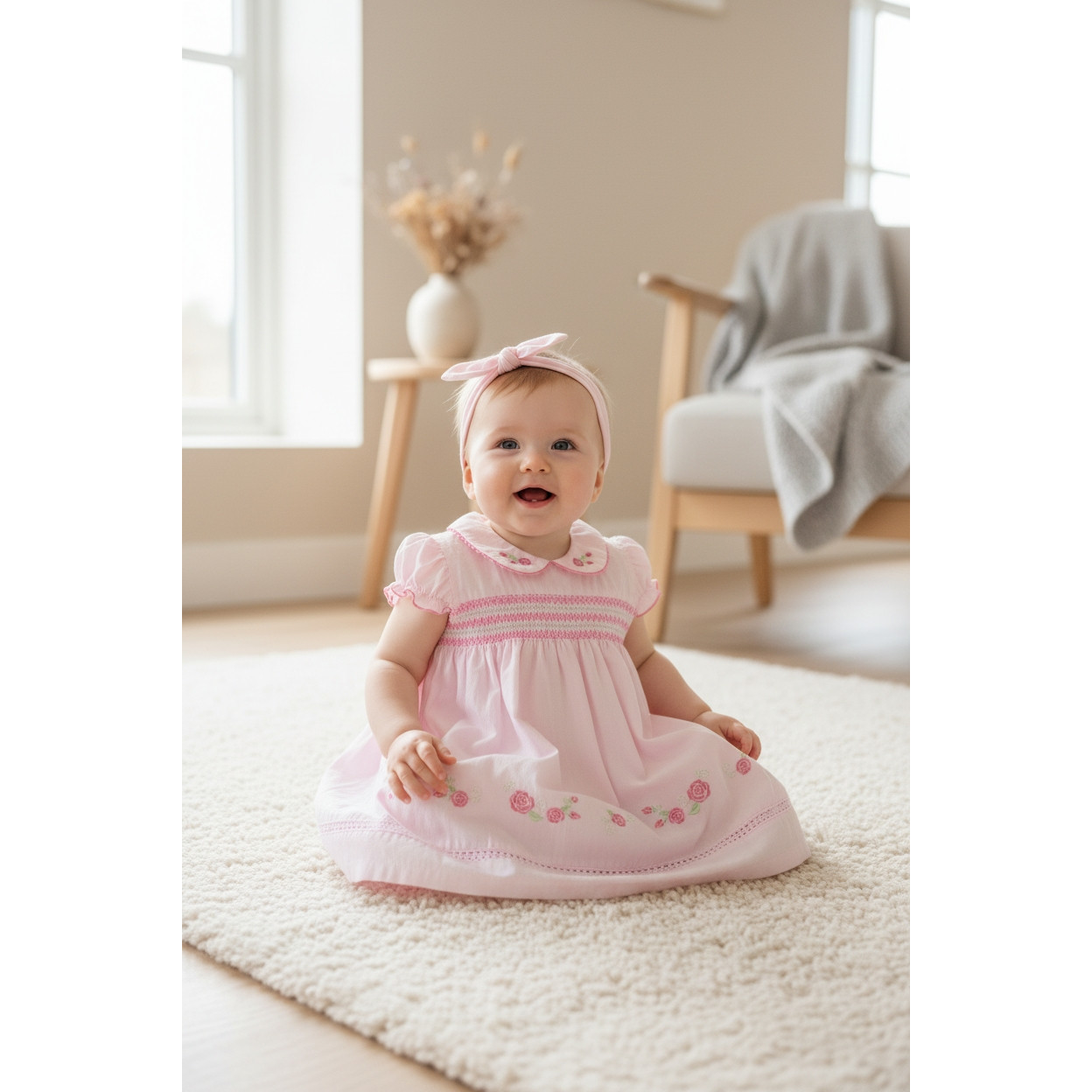 Toddler Girl Dress Set with Underwear and Headband Size 3T