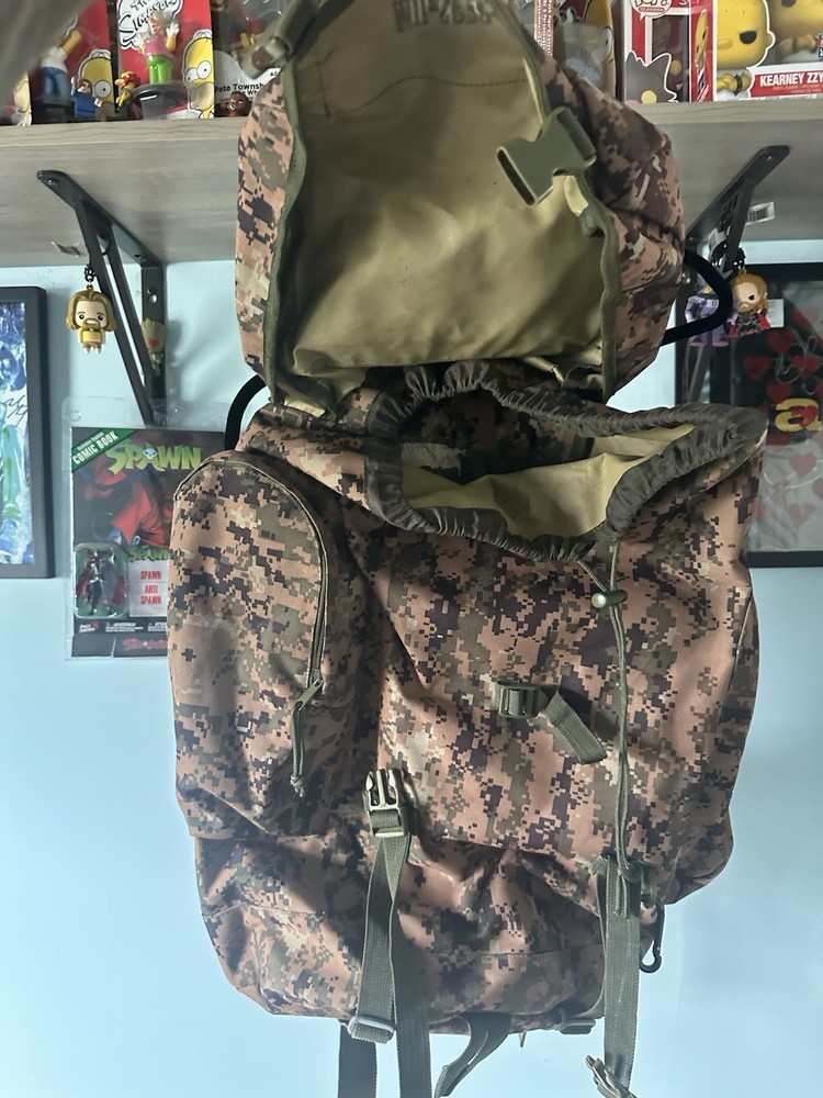 Mill Spec Plus Camo Backpack with Pockets On Both Sides