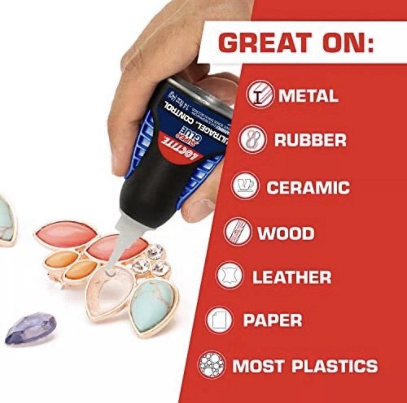 LOCTITE Super Glue ULTRA GEL CONTROL Clear High Strength 4 grams 1363589