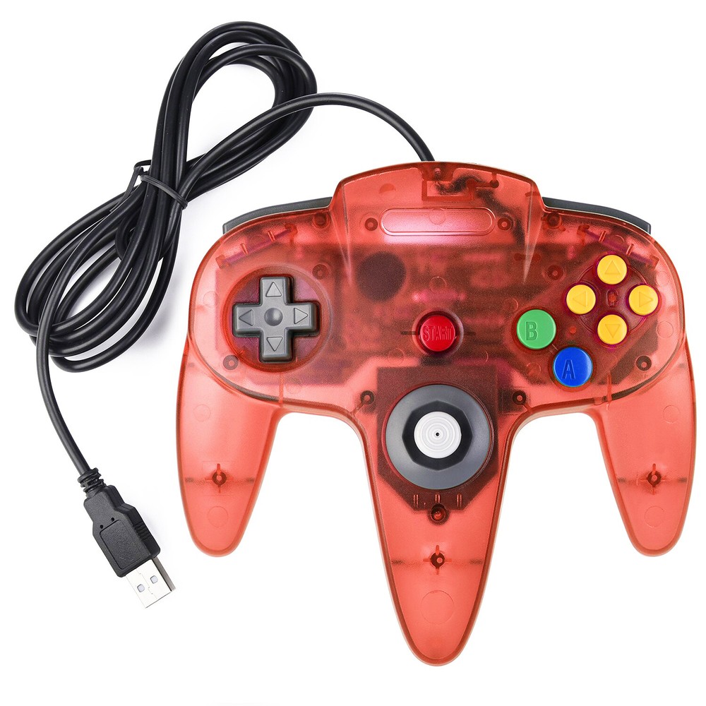 N64 USB Controller Gamepad Joystick Joypad for Windows PC MAC Linux Raspberry Pi
