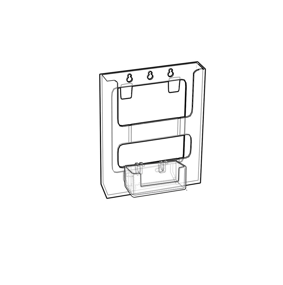 Azar Displays 36-Pocket Bifold Wall Mount