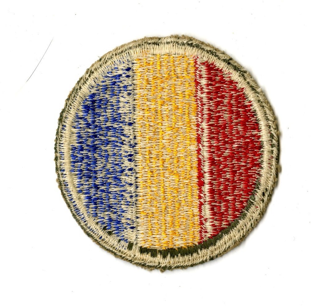 Replacement and Schools Command White Back Patch WWII Vintage