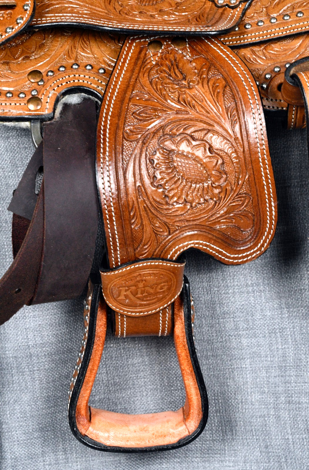 8" King Series Miniature Braden Trail Horse Saddle by Tough One KS-2638-33-8