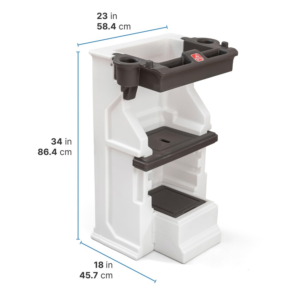 Step2 Mobile Helper, Toddler Step Stool & Tower Stand, Adjustable Height & Built