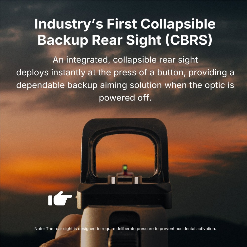 OSIGHT XR Enclosed Red Dot Sight with 2/6 + 32 MOA Multi-Reticle System.