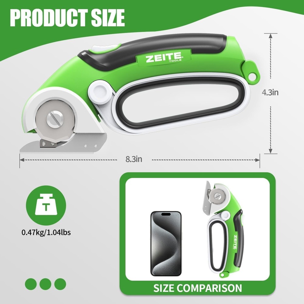 Lightweight USB Rechargeable Scissors