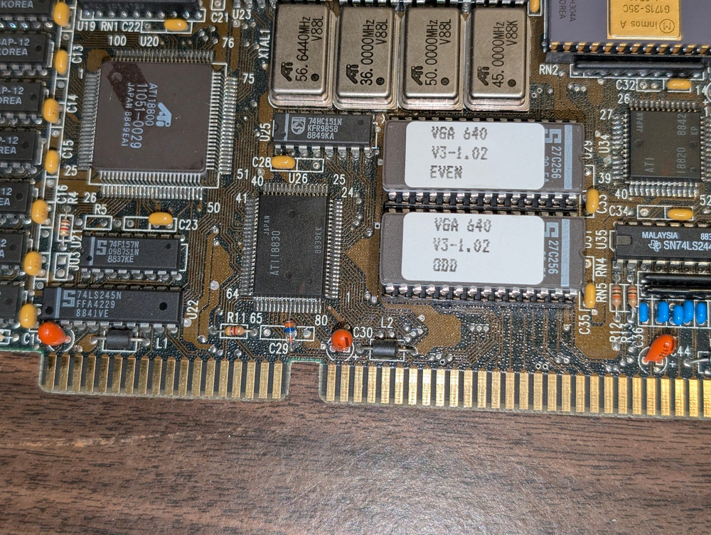 ATI VGA 640 graphics accelerator 1988; untested