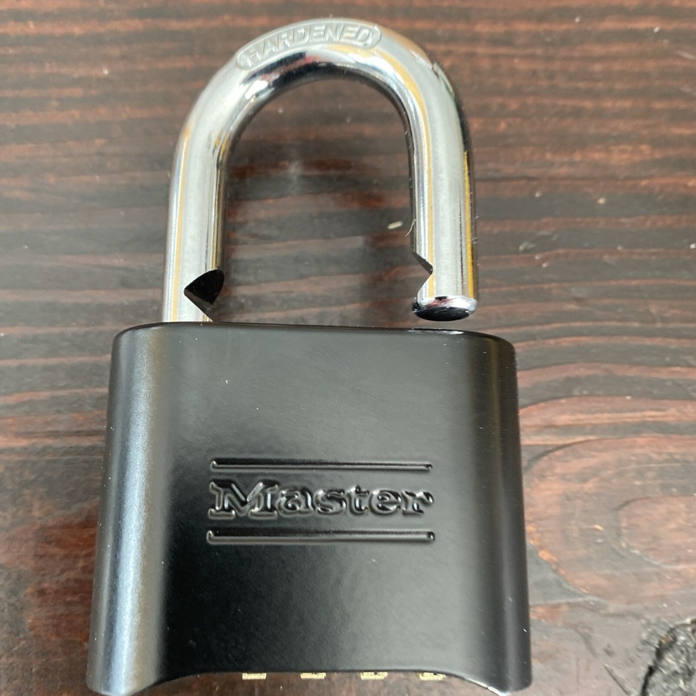 Master Lock 178BLK Combination Die-Cast Padlock - Black