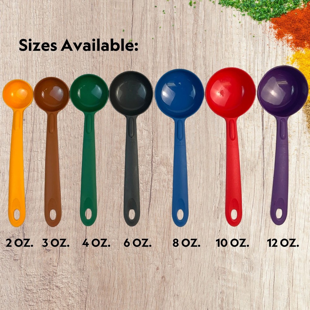 Cook's Rite-Size 4 oz. Solid Round Circle Server Portion Utensil, Copolymer P...