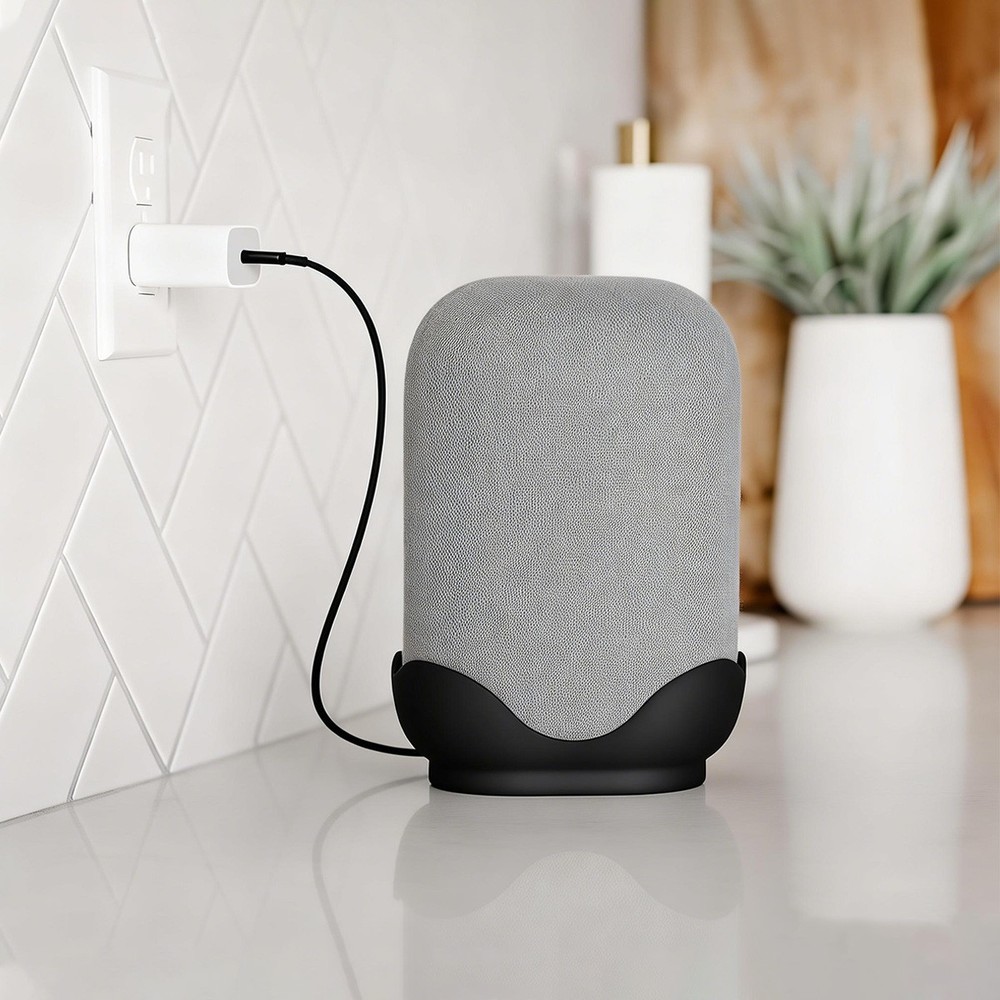 Wall Mount Bracket Desktop Stand For  Smart Audio Speaker Black