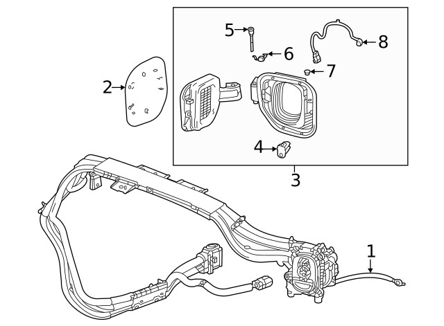 Genuine GM Pocket Assembly 85670636