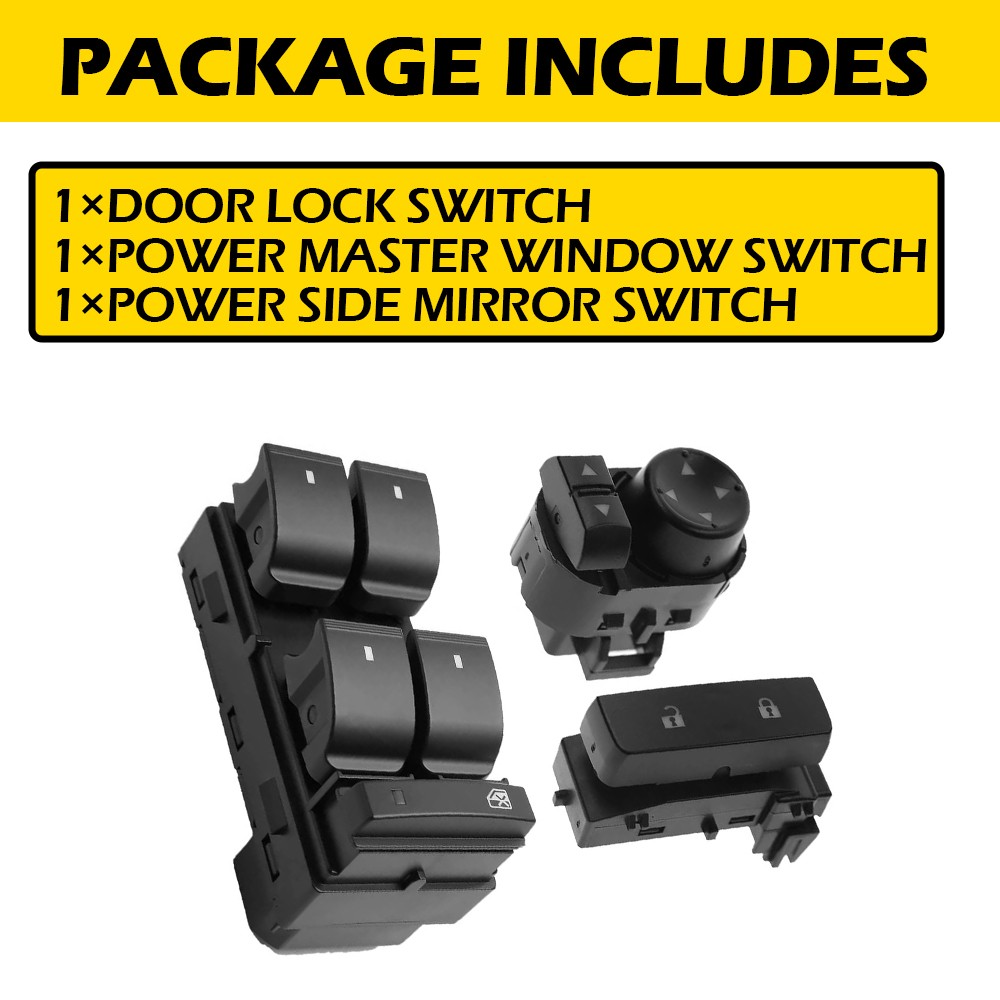 Window Control Switch Mirror Door Lock Driver For 2007-2013 Chevy Silverado 1500