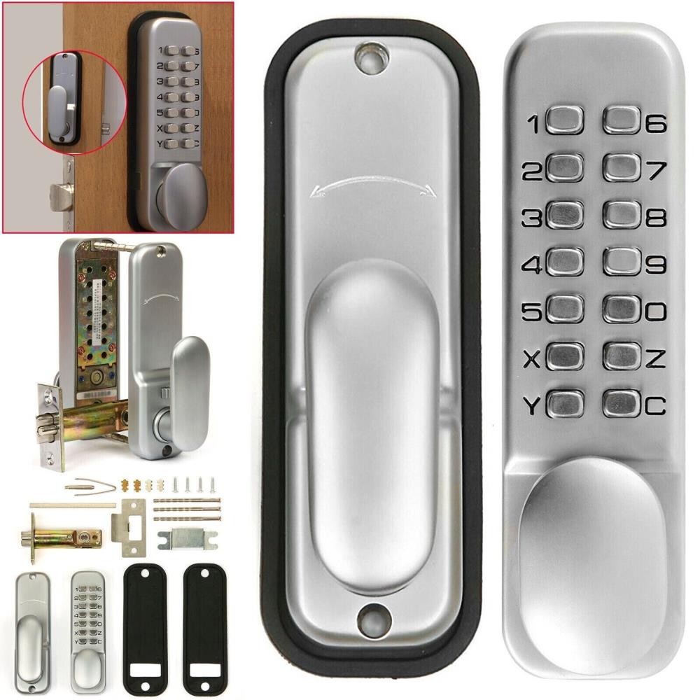 Waterproof Mechanical Digital Door Gate Lock Button Keypad Keyless Code Set  ╏