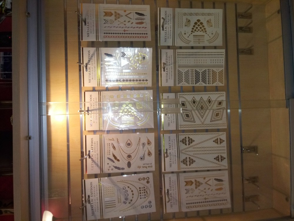 Metallic temporary Tattoos *32 Sheets*