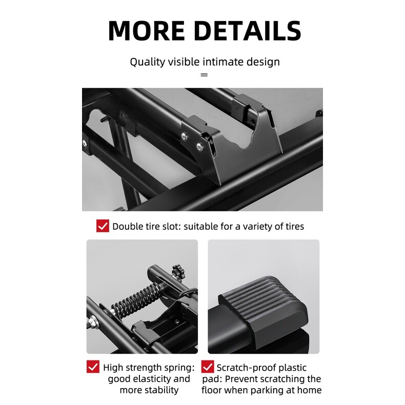 ROCKBROS Foldable Bike Stand Floor Mountain Road Indoor Outdoor Garage Storage