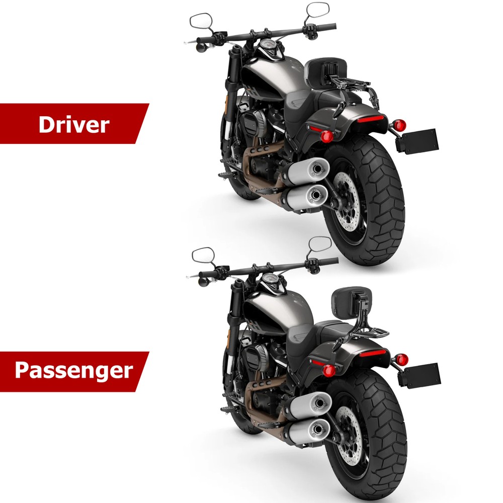 Multi-Purpose Passenger Driver Backrest For Harley-Davidson Fat Bob 2018-2024
