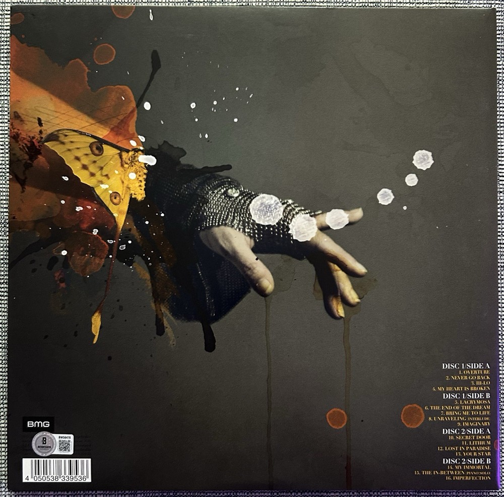 AMY LEE SIGNED EVANESCENCE SYNTHESIS VINYL LP RARE - BECKETT COA