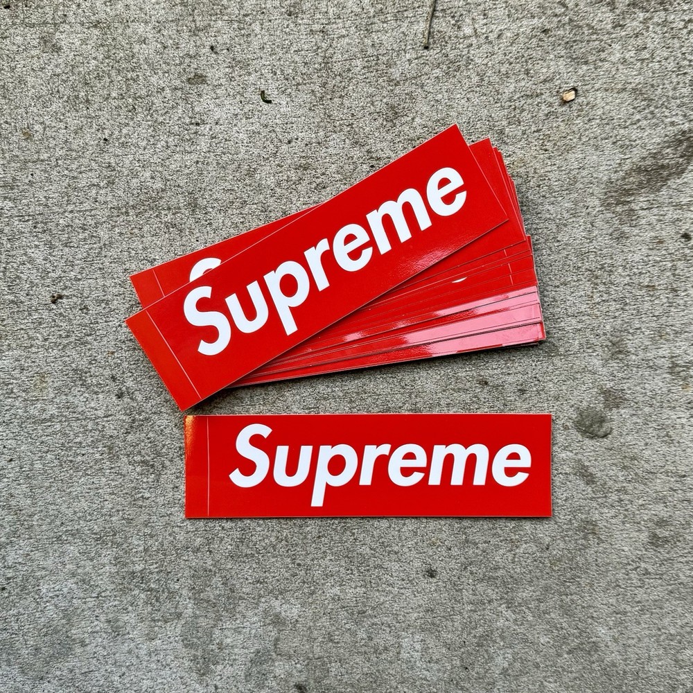 Supreme Red Box Logo Sticker 100% Authentic