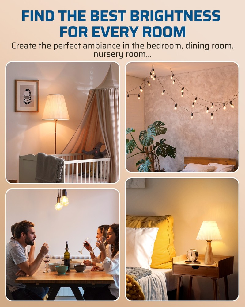 Plug in Light Dimmer for Table Lamp Bedside LED Bulbs Slide Control Switch