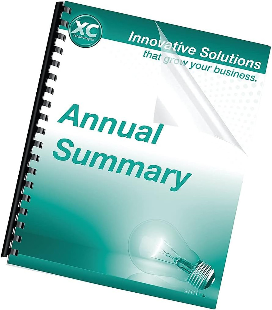Binding Presentation Covers, 8Mil, Letter, 25 Pack, Clear (52043)