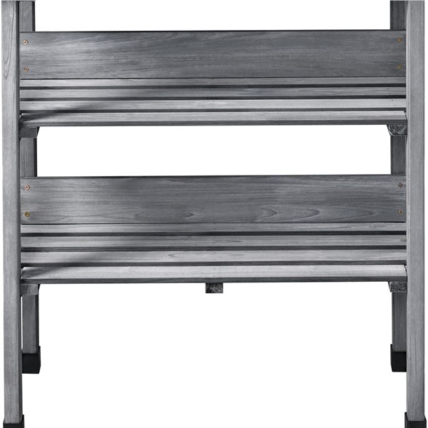 3-layer Outdoor Potting Bench Garden Working Station with Metal Surface